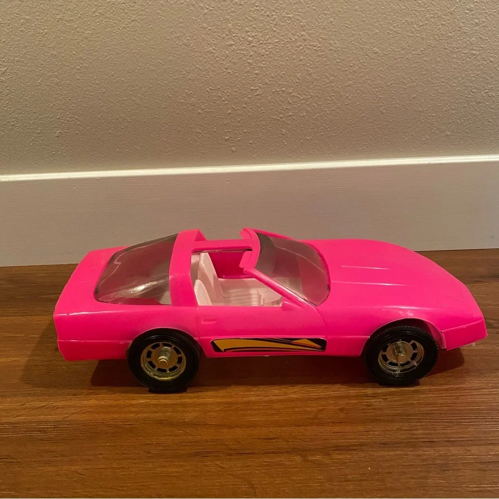 Vintage Barbie Corvette Hot Pink Made in USA 17.5‎ inches 1980’s